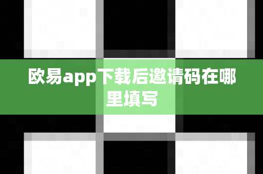 欧易app下载后邀请码在哪里填写